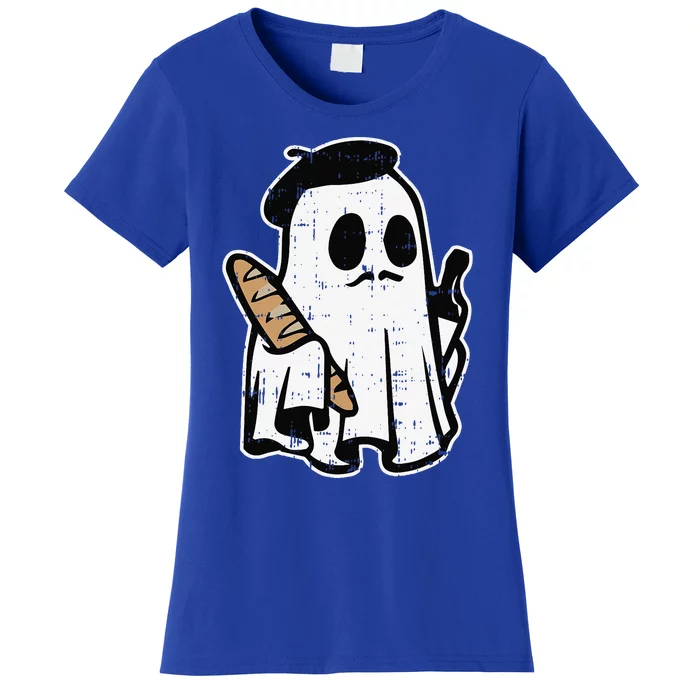 Ghost Bread Halloween Costume Funny Ghoul Spirit Funny Funny Women's T-Shirt