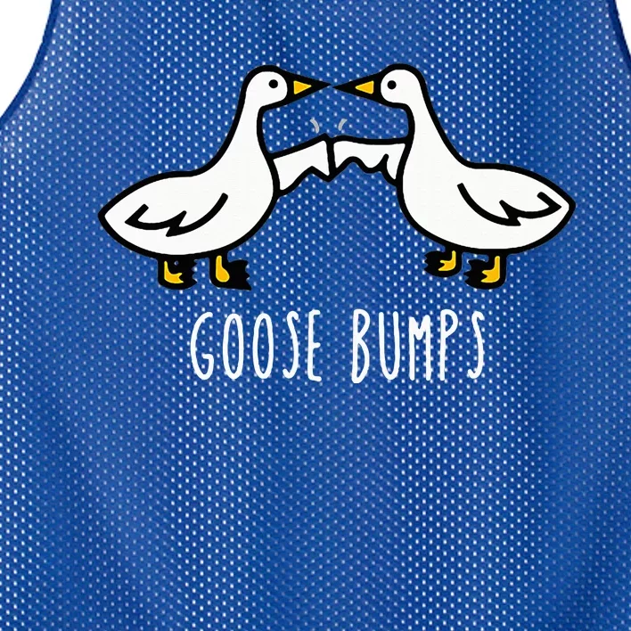 Goose Bumps Humorous Pun Mesh Reversible Basketball Jersey Tank