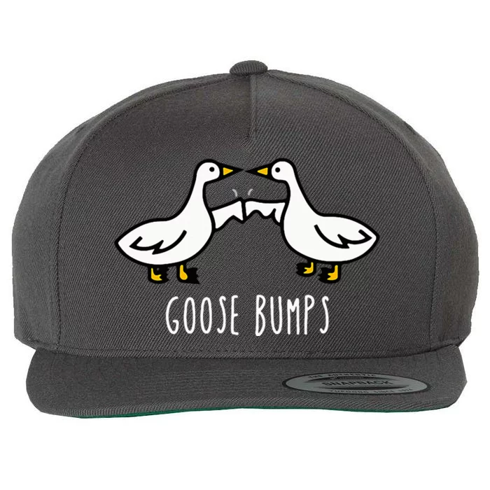 Goose Bumps Humorous Pun Wool Snapback Cap