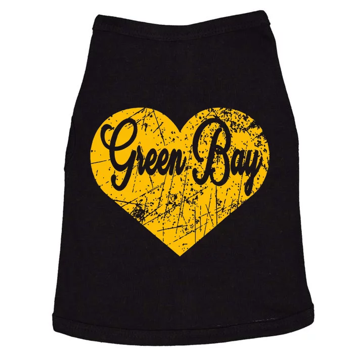 Green Bay Heart Doggie Tank