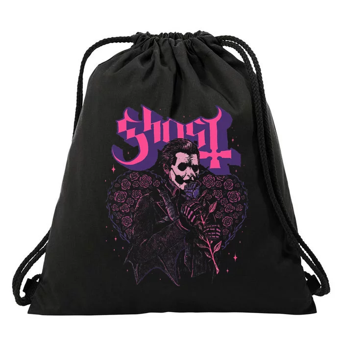 Ghost Bouquet Iv Drawstring Bag