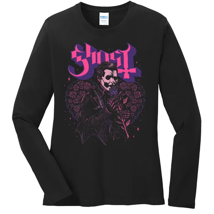 Ghost Bouquet Iv Ladies Long Sleeve Shirt