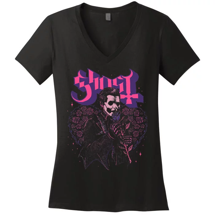 Ghost Bouquet Iv Women's V-Neck T-Shirt