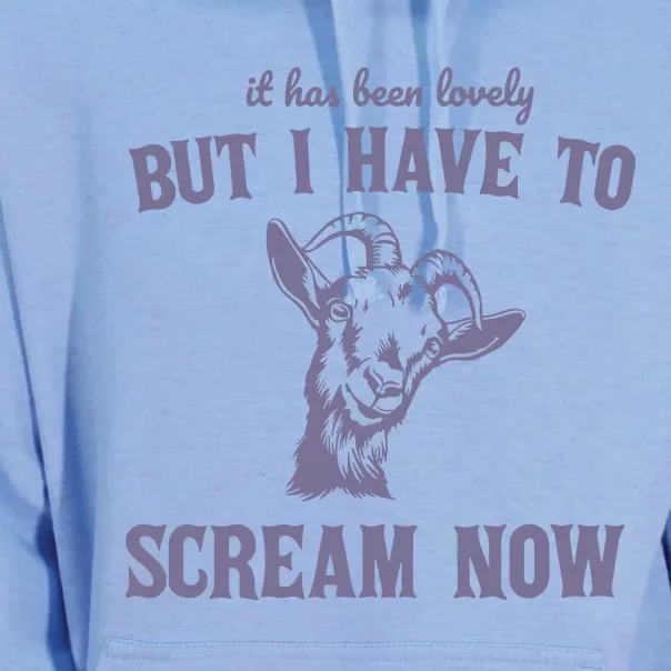 Goat But I Have To Scream Now Retro 90s Unisex Surf Hoodie