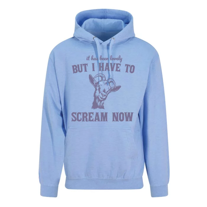 Goat But I Have To Scream Now Retro 90s Unisex Surf Hoodie