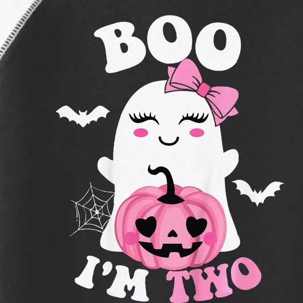 Ghost Boo IM Two Yr 2nd Birthday Halloween Groovy Toddler Fine Jersey T-Shirt