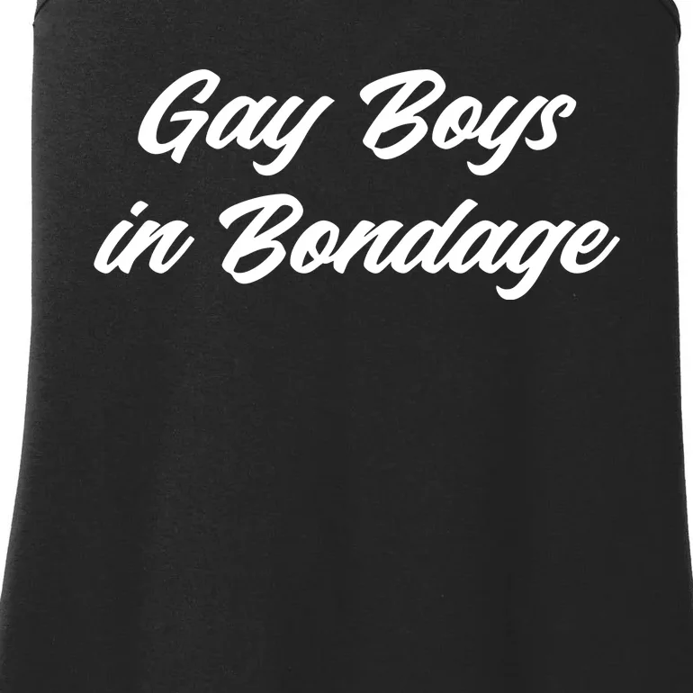 Gay Boy In Bondage Ladies Essential Tank