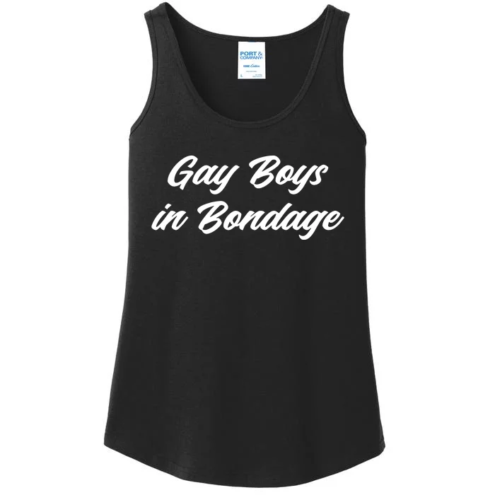 Gay Boy In Bondage Ladies Essential Tank