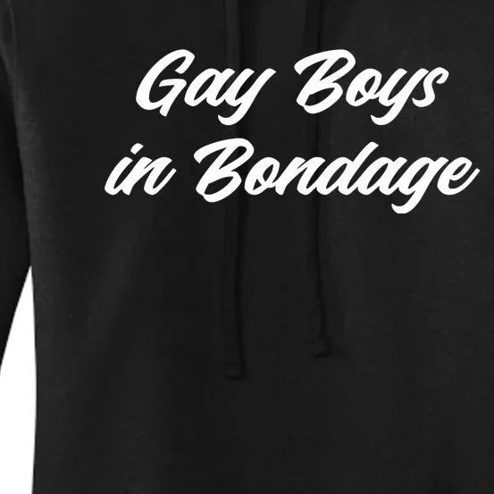 Gay Boy In Bondage Women's Pullover Hoodie