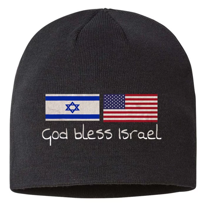 God bless Israel 8 1/2in Sustainable Knit Beanie