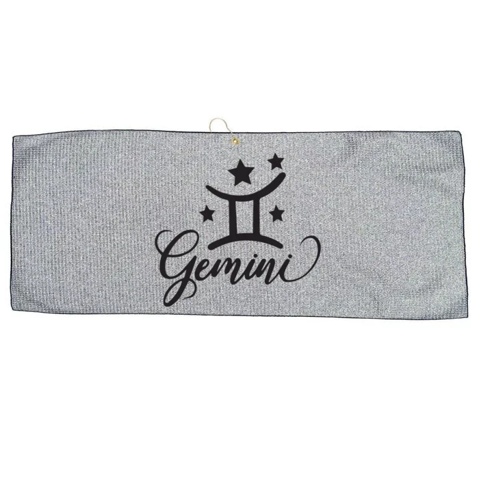 Gemini Born In May June Birthday Funny Gift Gemini Zodiac Large Microfiber Waffle Golf Towel