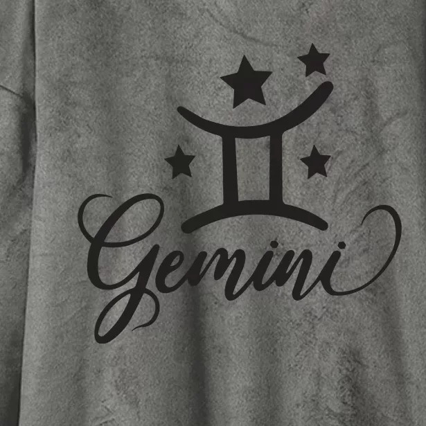 Gemini Born In May June Birthday Funny Gift Gemini Zodiac Hooded Wearable Blanket