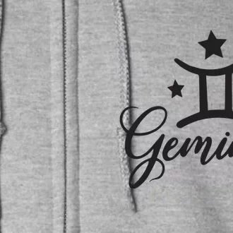 Gemini Born In May June Birthday Funny Gift Gemini Zodiac Full Zip Hoodie