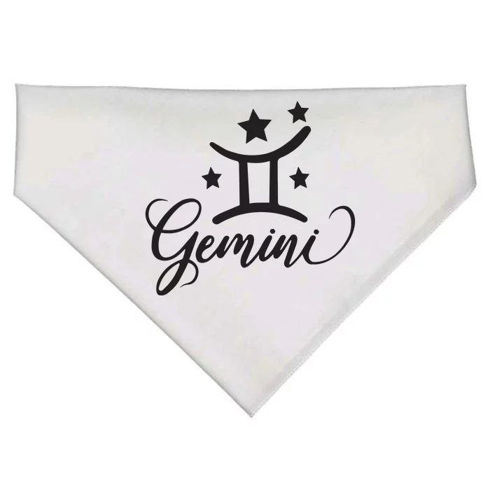 Gemini Born In May June Birthday Funny Gift Gemini Zodiac USA-Made Doggie Bandana