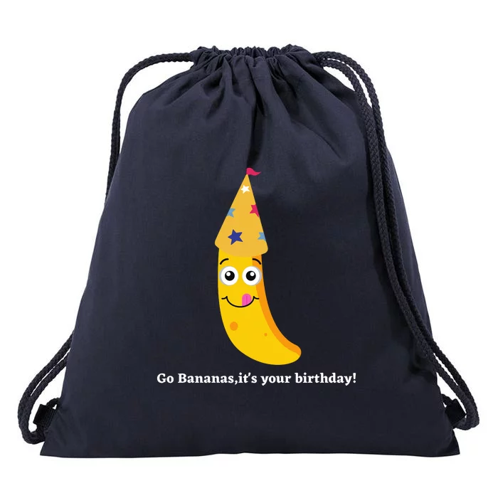 Go Bananas Its Your Birthday Drawstring Bag