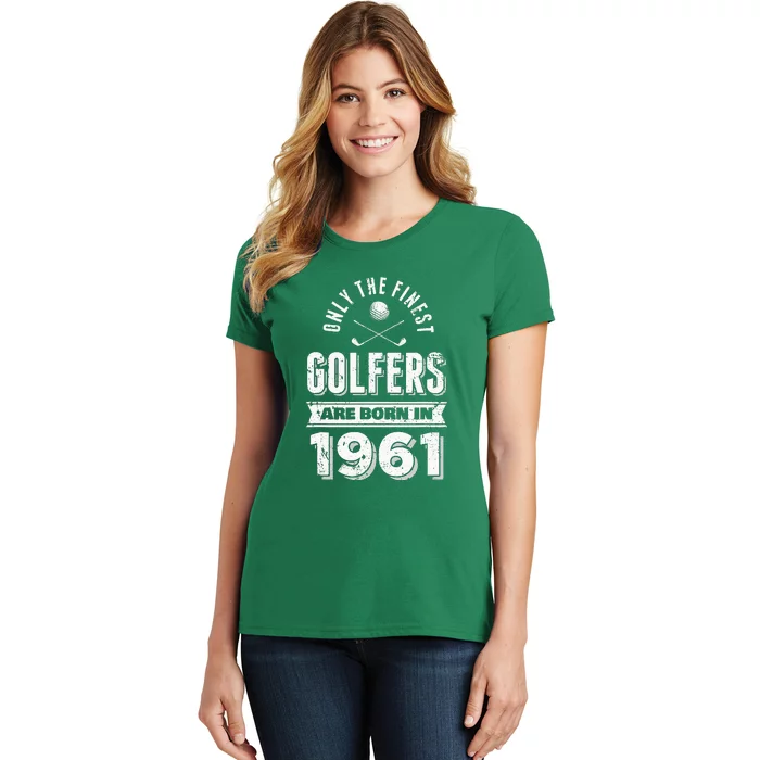 Golfer Born In 1961 60th Birthday Golfing Gift Women's T-Shirt