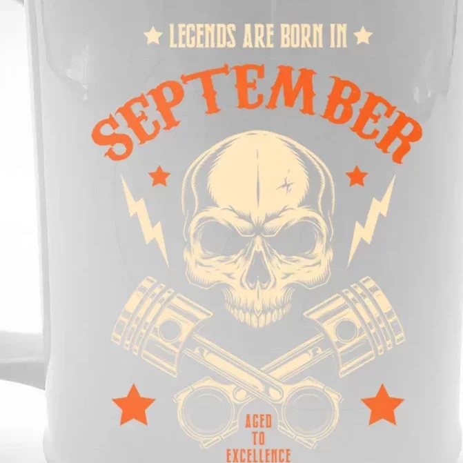 Gifts Born In September Birthday Legend Front & Back Beer Stein