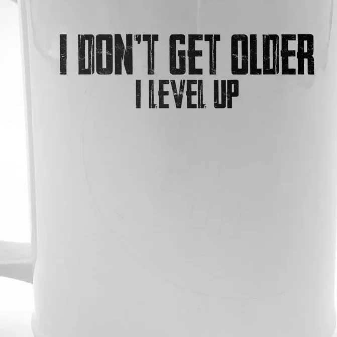 Gaming Birthday I Dont Get Older I Level Up Cool Gift Front & Back Beer Stein