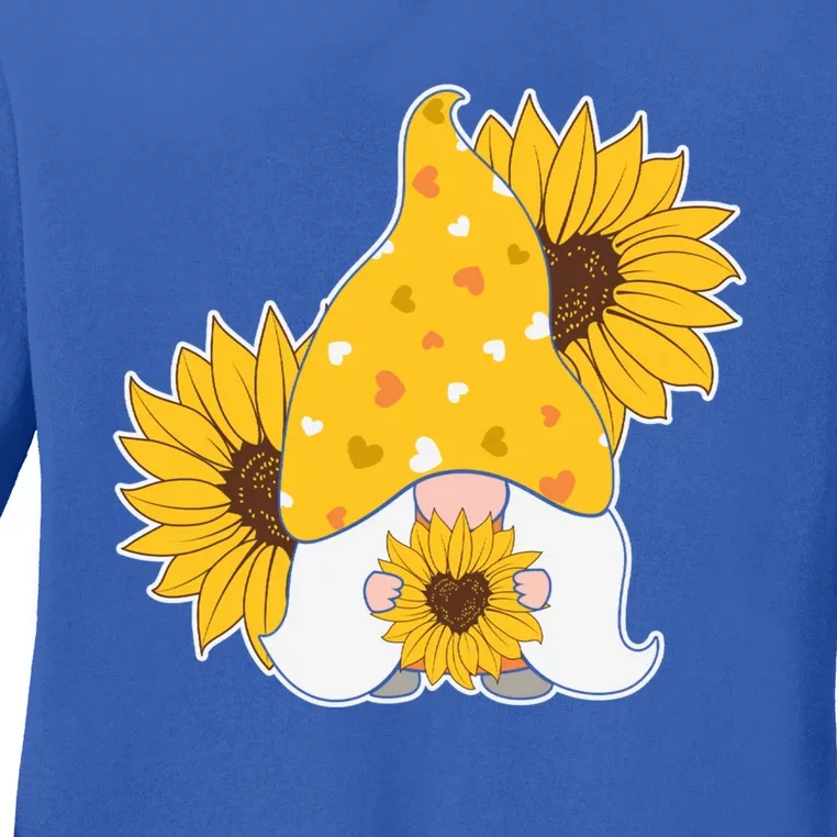 Gnome Bee Kind Funny Cute Novelty Mom Bee Gift Ladies Long Sleeve Shirt