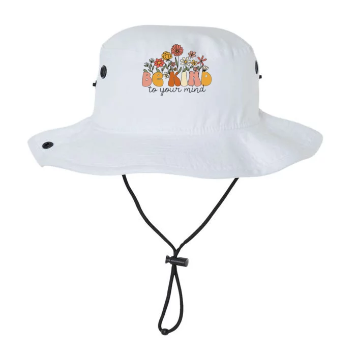 Groovy Be Kind To Your Mind Flower Mental Health Matters Legacy Cool Fit Booney Bucket Hat