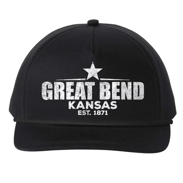 Great Bend Kansas Snapback Five-Panel Rope Hat