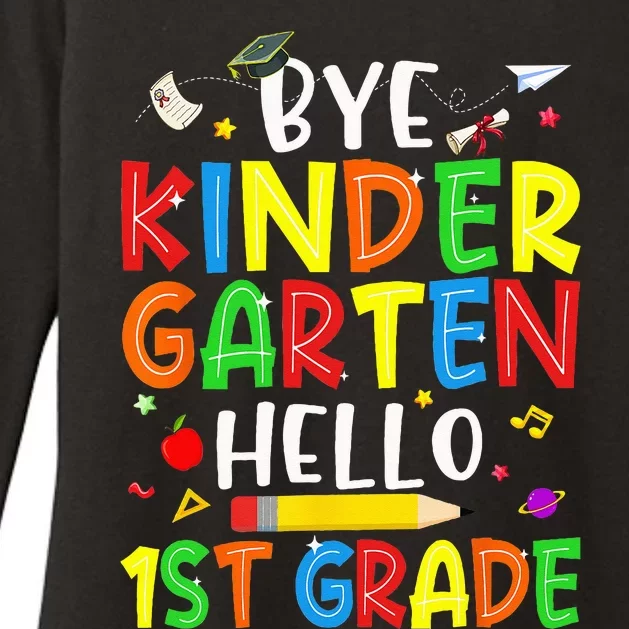 Graduation Bye Kindergarten Hello 1st Grade Back to School Womens CVC Long Sleeve Shirt