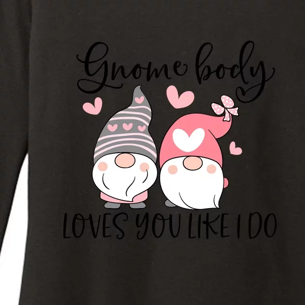 Gnome Body Loves You Like I Do Gift For Valentine Day Womens CVC Long Sleeve Shirt