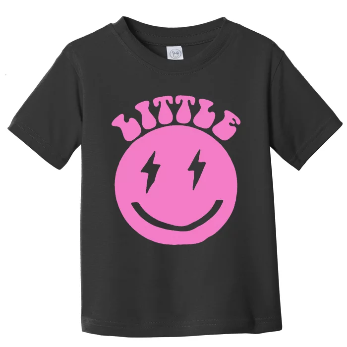 Gbig Big Little Sorority Reveal Smily Face Funny Cute Little Toddler T-Shirt