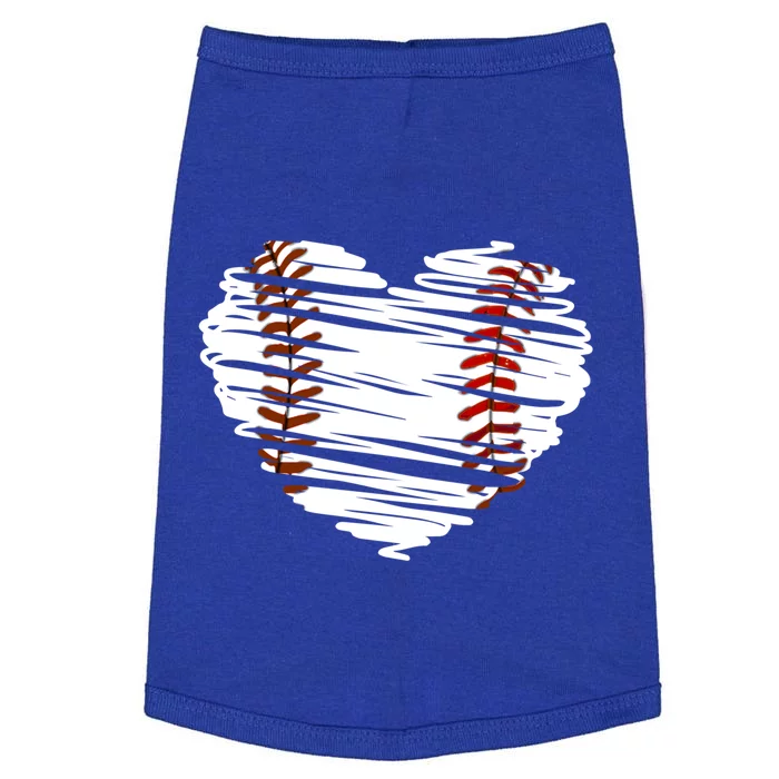 Graphic Baseball Love Heart Baseball Game Gift Doggie Tank