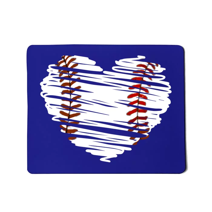 Graphic Baseball Love Heart Baseball Game Gift Mousepad