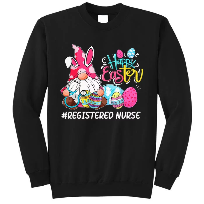 Gnome Bunny Love Registered Nurse Easter Sweatshirt