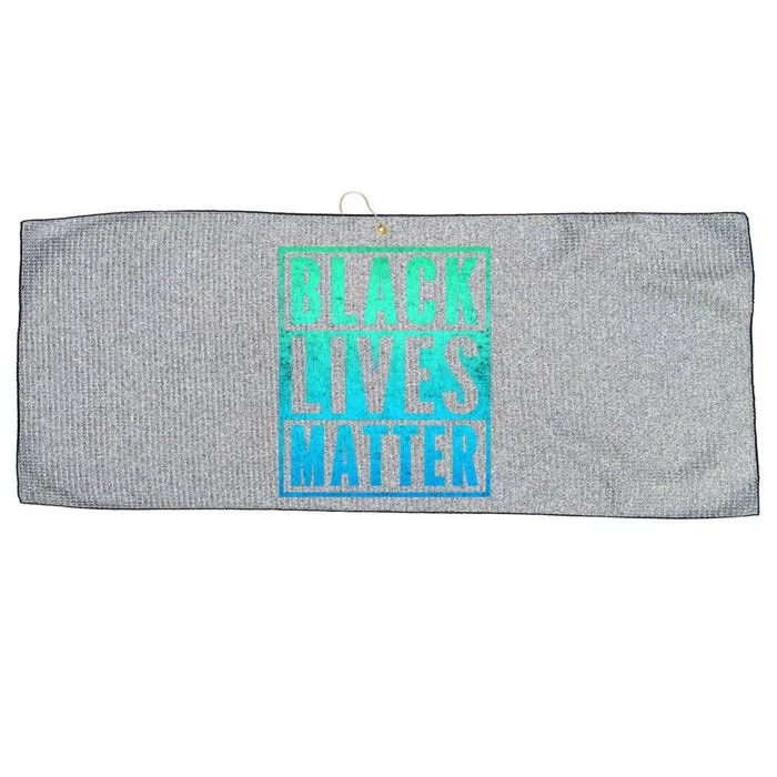 Gradient Black Lives Matter Color Fade Blm Great Gift Large Microfiber Waffle Golf Towel