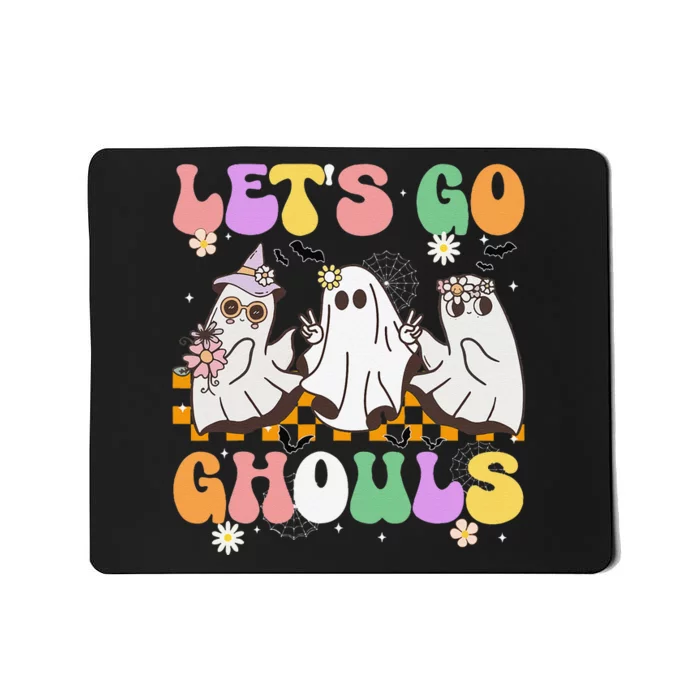 Groovy Boo Lets Go Ghouls Halloween Ghost Gift Mousepad