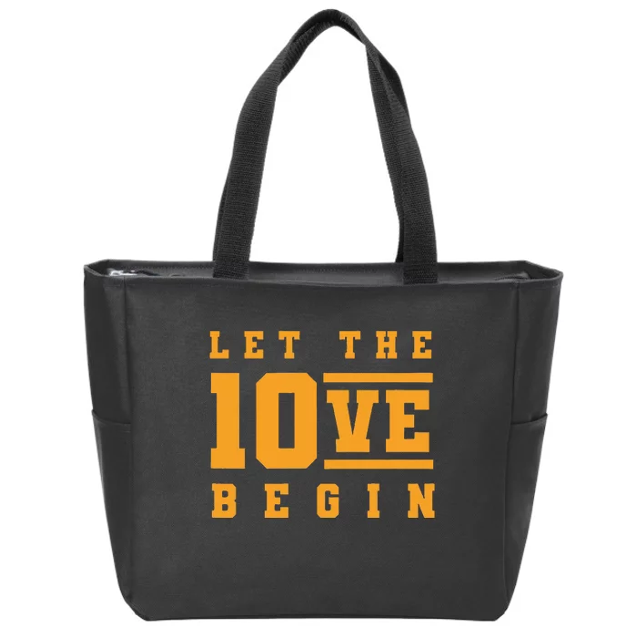 Green Bay Love 10 Zip Tote Bag