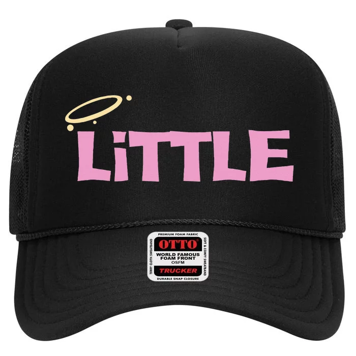 Gbig Big Little Sorority Reveal Funny Family Sorority Little High Crown Mesh Trucker Hat