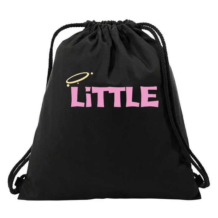 Gbig Big Little Sorority Reveal Funny Family Sorority Little Drawstring Bag