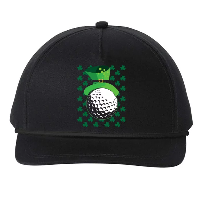 Golf Ball Leprechaun Hat St Patricks Day Sports Lover Cool Gift Snapback Five-Panel Rope Hat