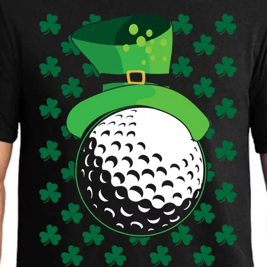 Golf Ball Leprechaun Hat St Patricks Day Sports Lover Cool Gift Pajama Set