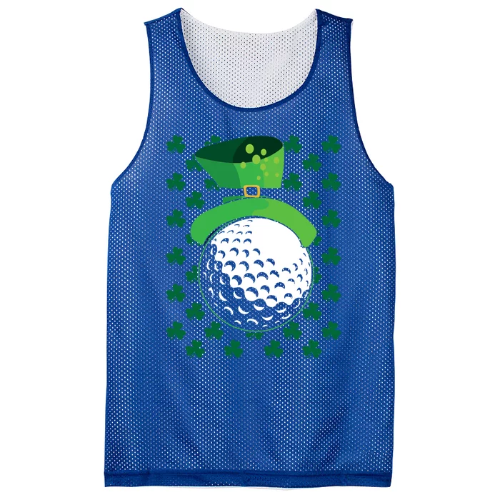 Golf Ball Leprechaun Hat St Patricks Day Sports Lover Cool Gift Mesh Reversible Basketball Jersey Tank