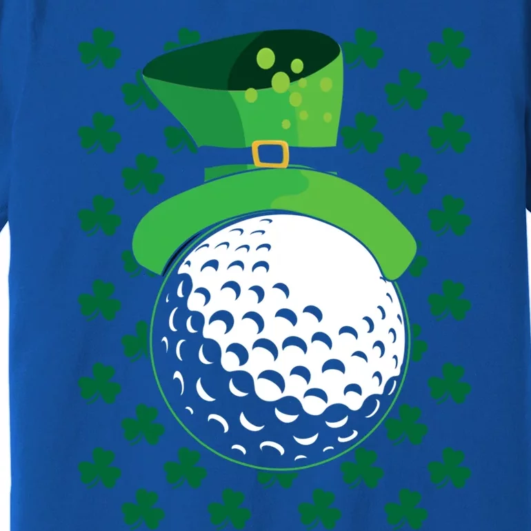 Golf Ball Leprechaun Hat St Patricks Day Sports Lover Cool Gift Premium T-Shirt