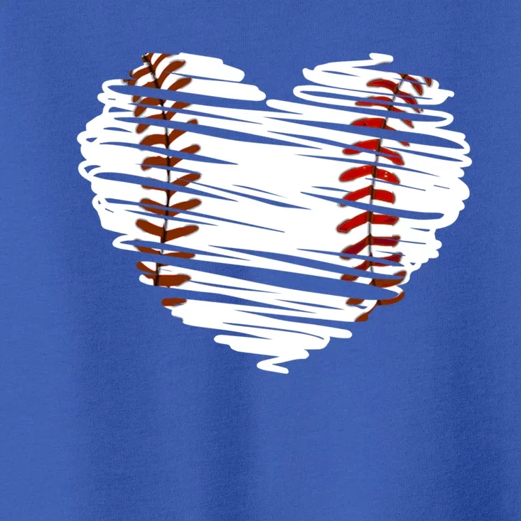 Graphic Baseball Love Heart Baseball Game Gift Toddler T-Shirt