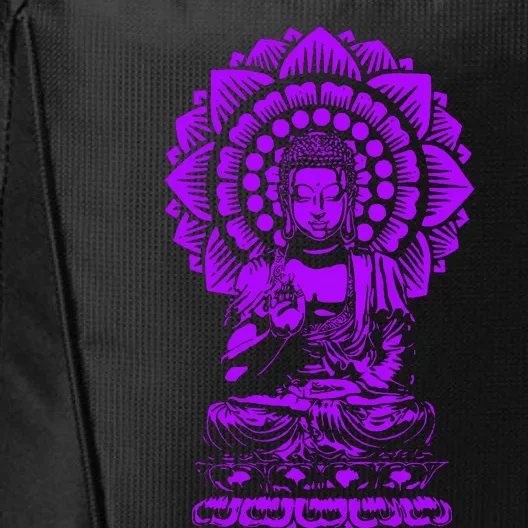 Golden Buddha Lotus Mandala City Backpack