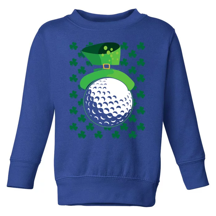 Golf Ball Leprechaun Hat St Patricks Day Sports Lover Gift Toddler Sweatshirt