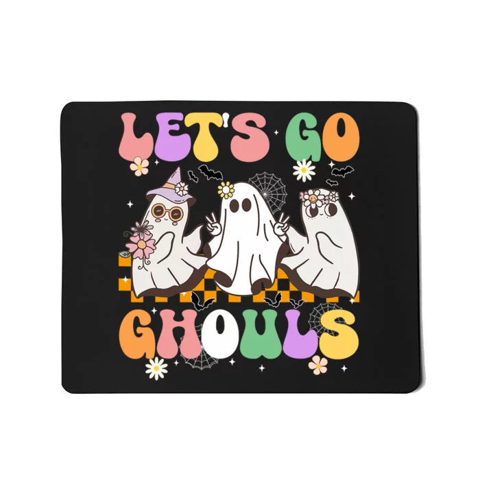 Groovy Boo Lets Go Ghouls Halloween Ghost Mousepad