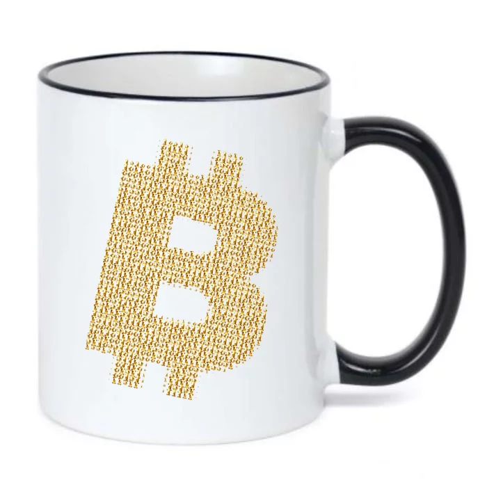 Golden Bitcoin Logo Limited Edition Black Color Changing Mug