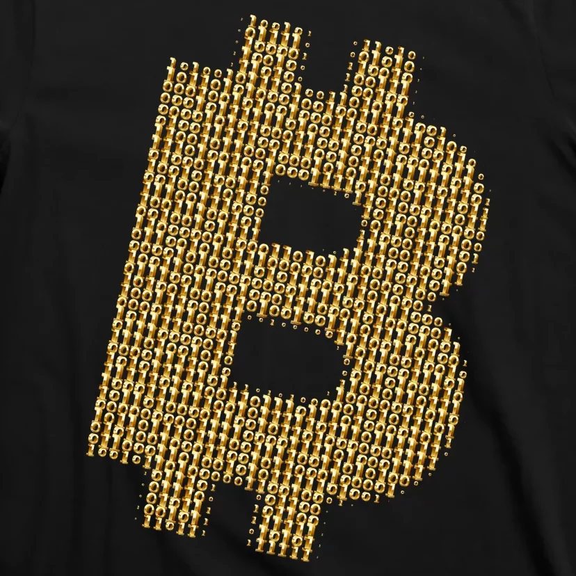 Golden Bitcoin Logo Limited Edition T-Shirt