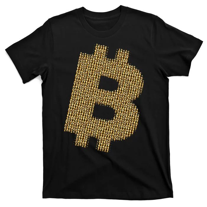 Golden Bitcoin Logo Limited Edition T-Shirt