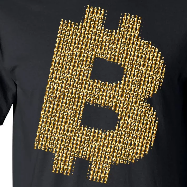 Golden Bitcoin Logo Limited Edition Tall T-Shirt