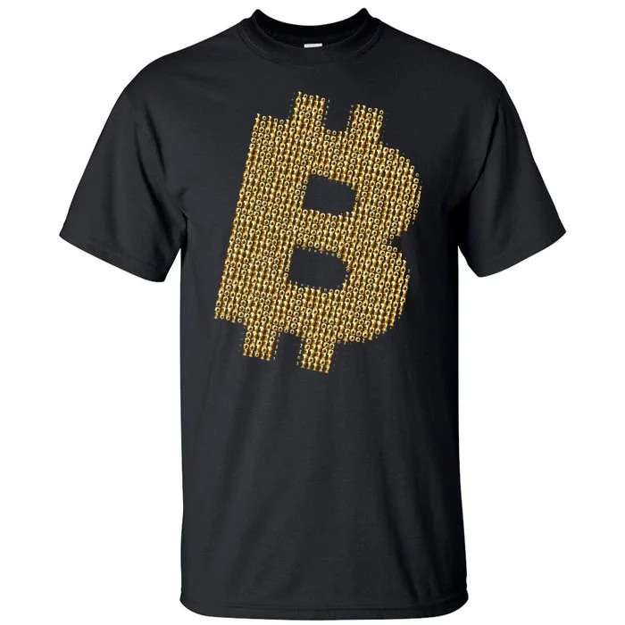 Golden Bitcoin Logo Limited Edition Tall T-Shirt