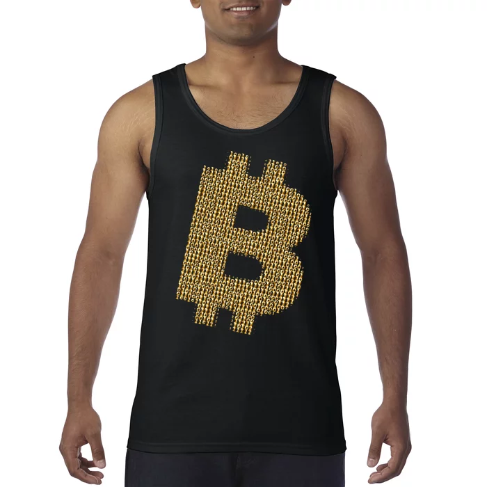 Golden Bitcoin Logo Limited Edition Tank Top